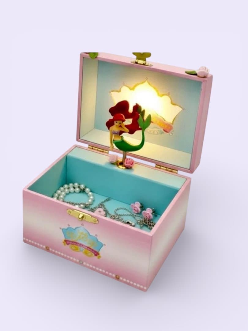 アリエルオルゴール付きジェリーボックス　小物入れ　レトロ　当時物　入手困難