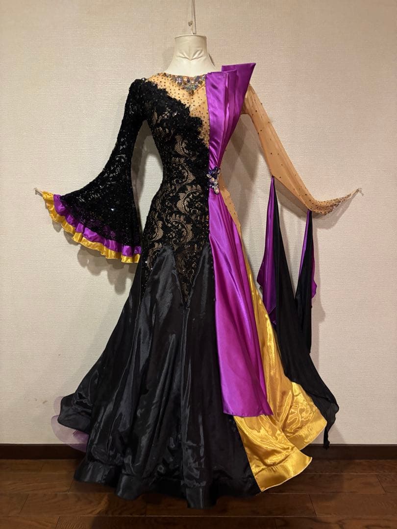 『最終値下げ』社交ダンススタンダードヤナギダダンスウェアーオーダードレス