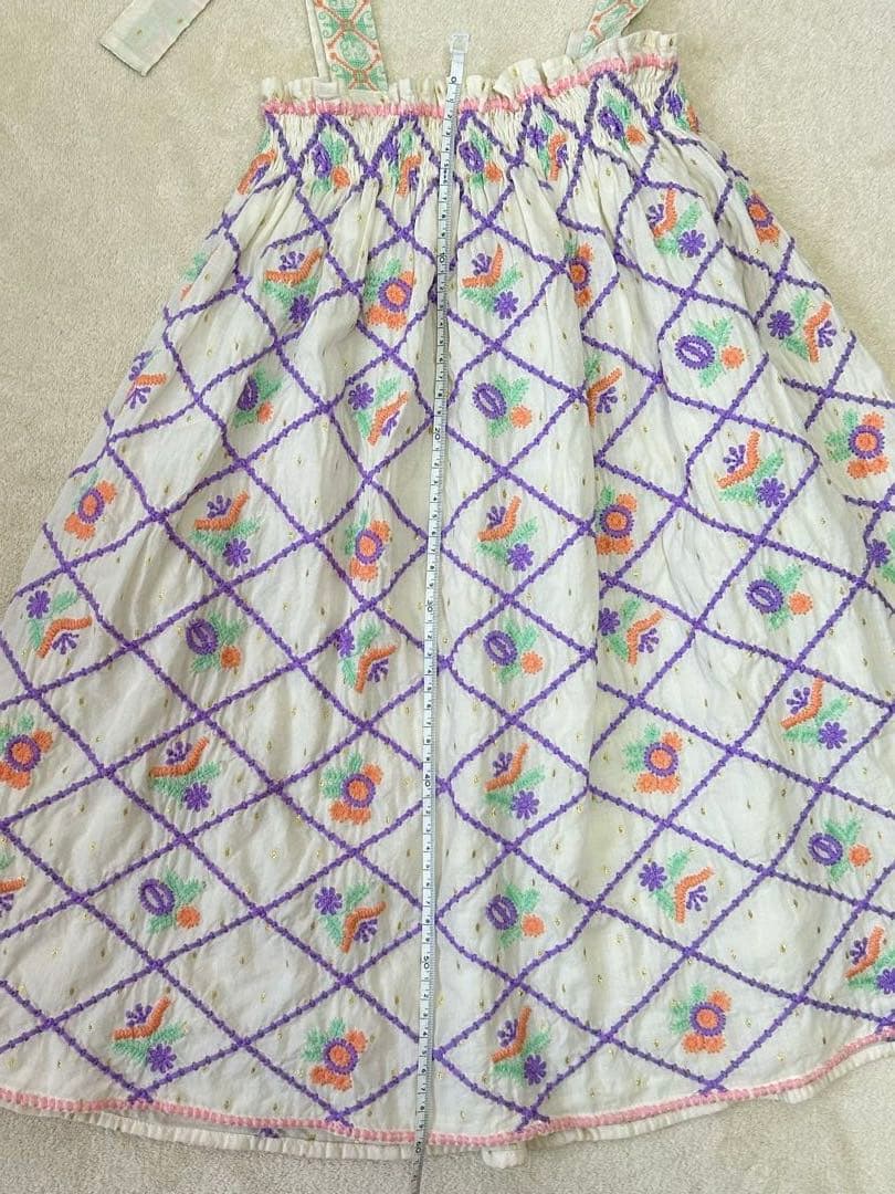 bonjour diary 刺繍ワンピース 8y