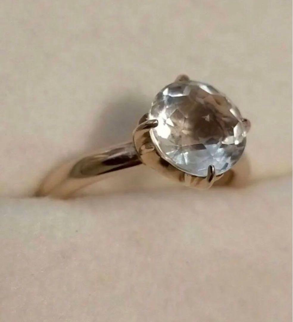 ヨンドシー 4℃　K18PG 18金ピンクゴールド天然クォーツリング #8