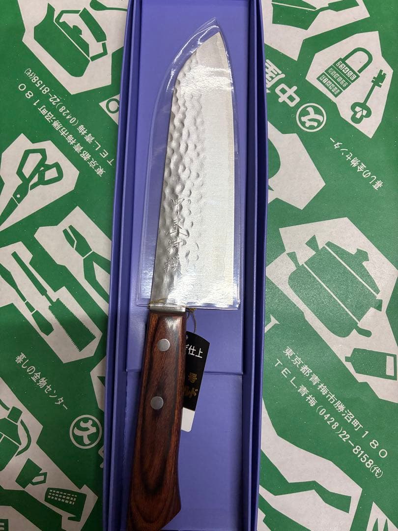 三徳包丁 波形仕上げ