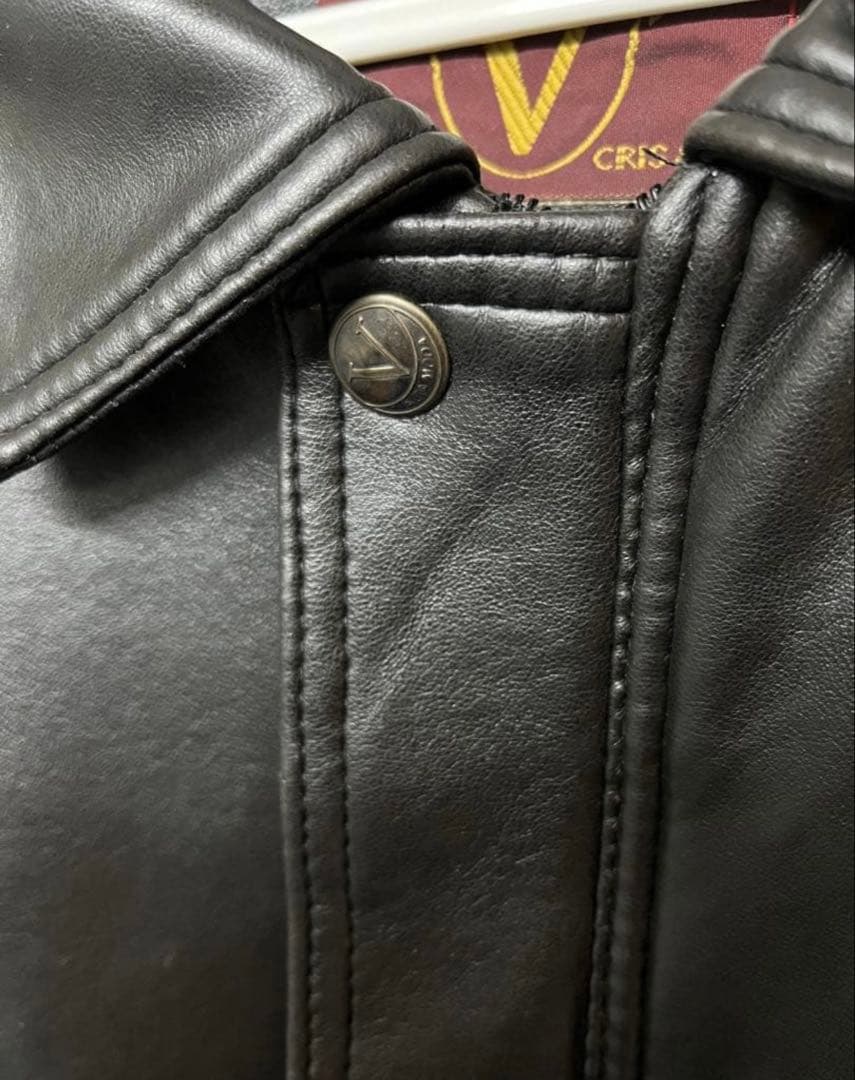 80s イタリア製　ヴィンテージ　レザー　ボンバージャケット　古着