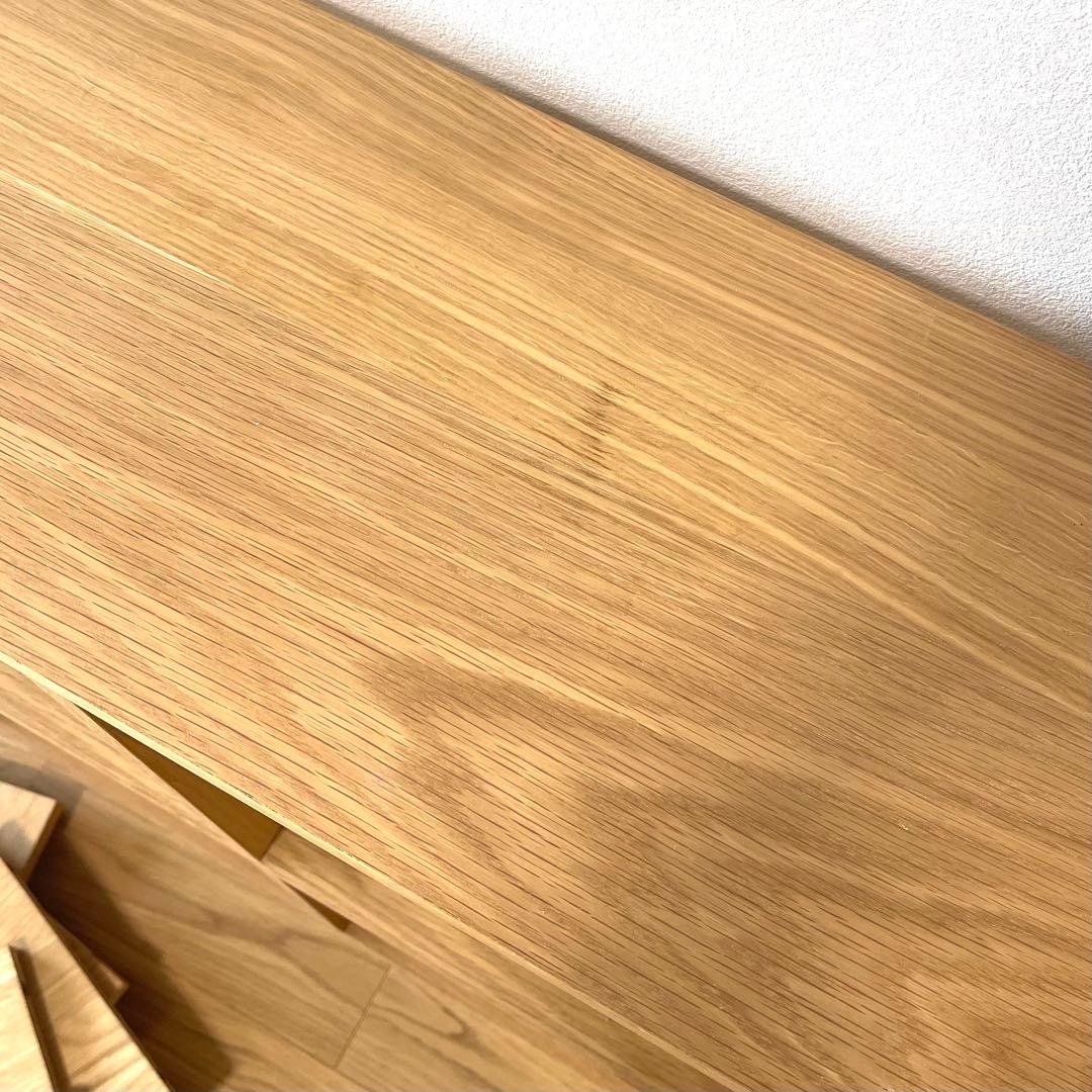 【無印良品】スタッキングシェルフセット・５段×３列・オーク材➕引出し付き