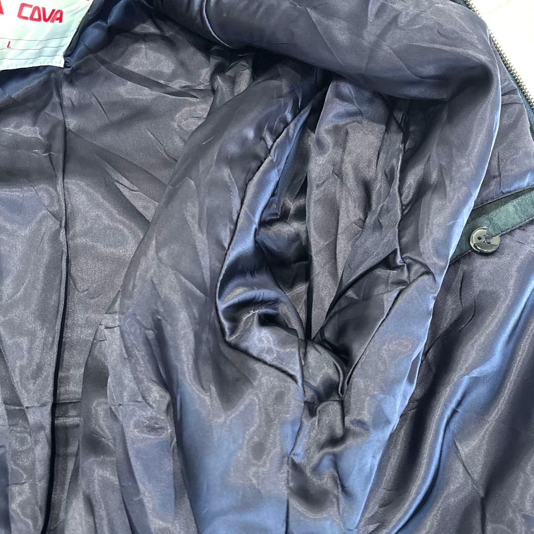 専用【メンズL】SINACOVA シナコバ レザージャケット スタジャン　ロゴ