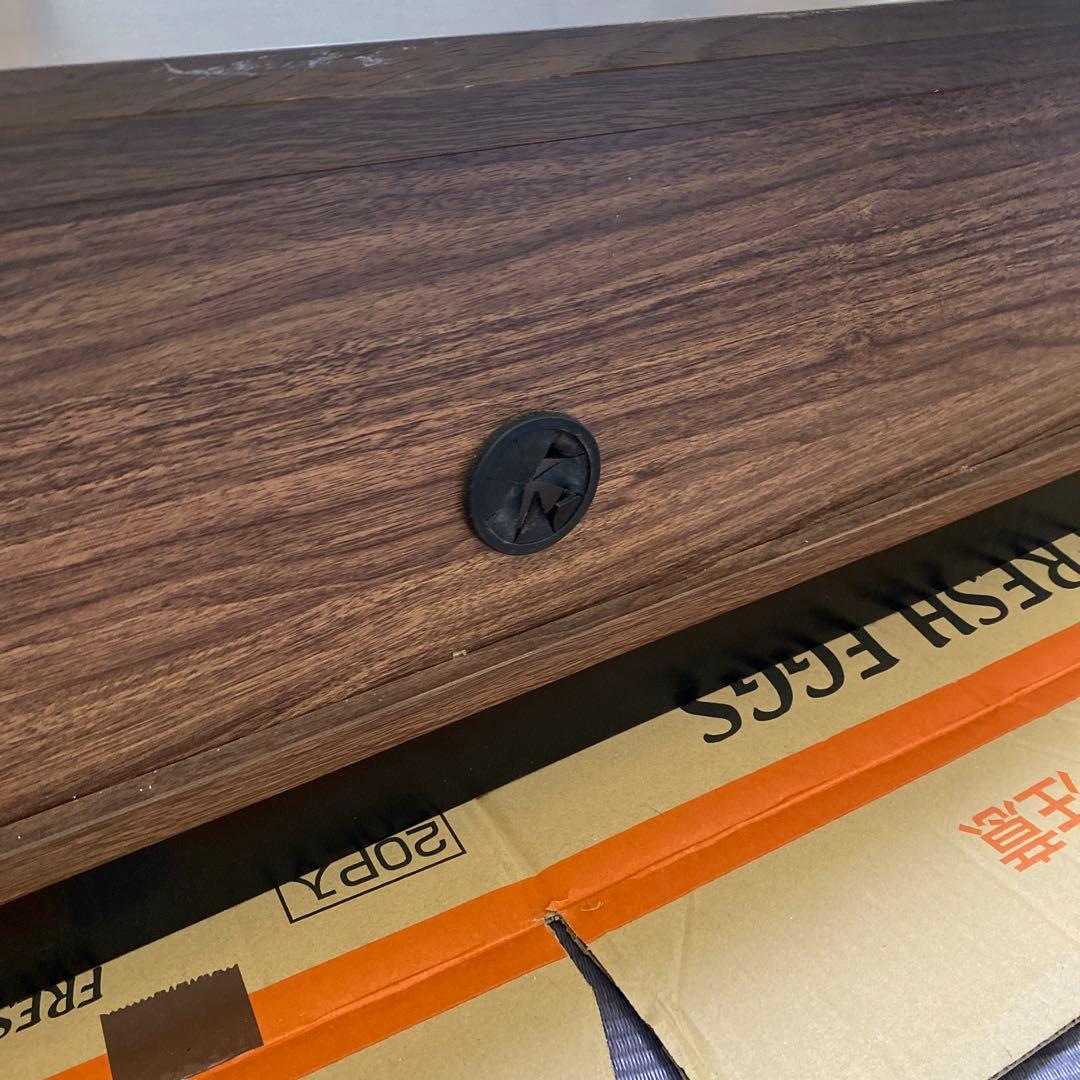 ダークブラウン木製テレビ台 引き出し付き