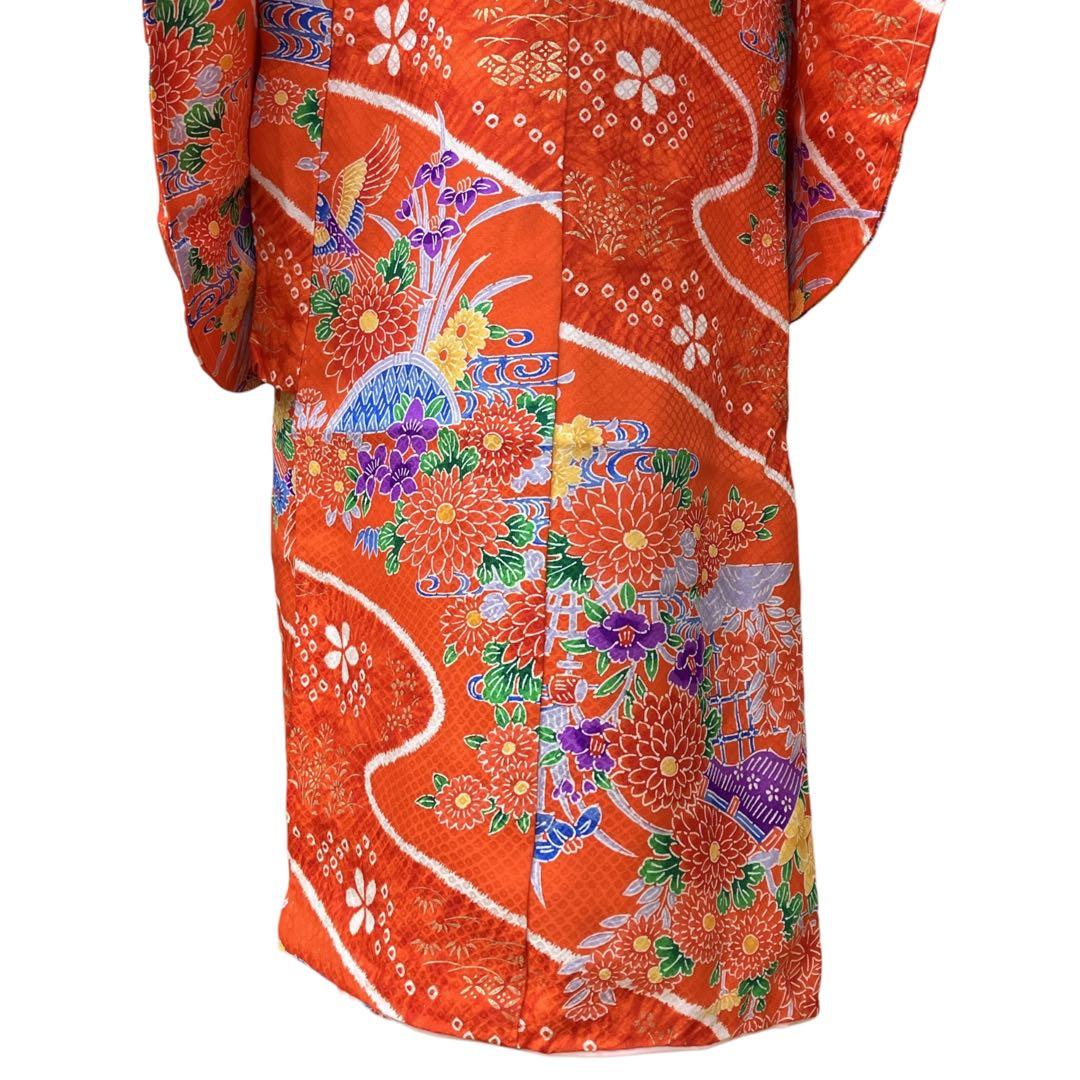 ◎mk-1886　七五三　女の子　着物・襦袢・被布　3点セット　10-16