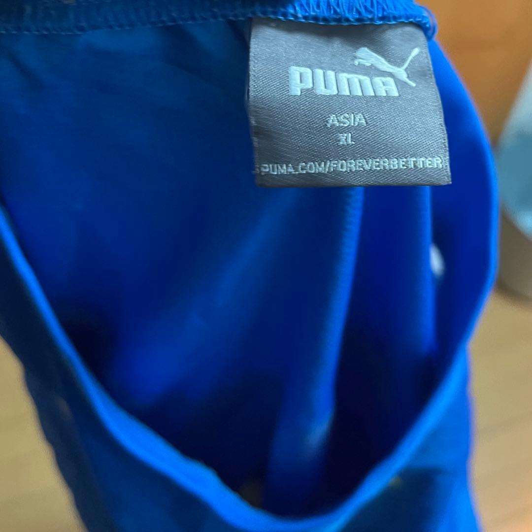 PUMA ピステ上下セット XL 青 大津高校サッカー部