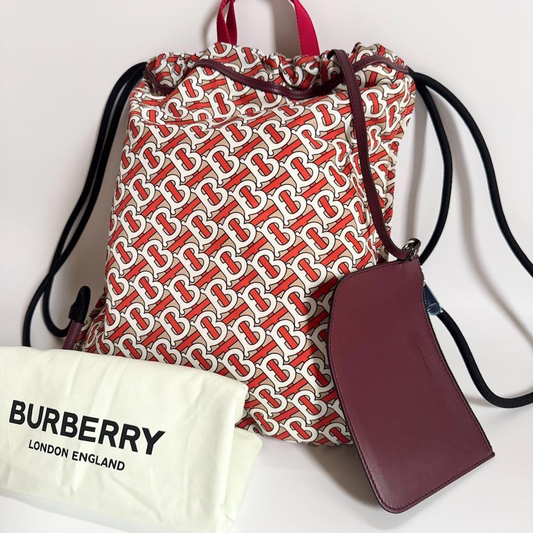 バックパック TBモノグラム ナイロン BURBERRY トートバッグ 白
