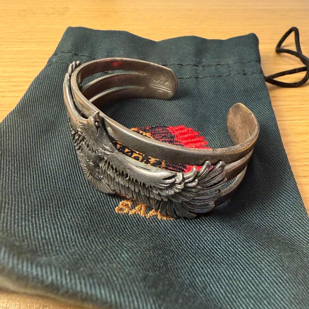 SAAD イーグルモチーフ シルバーバングル