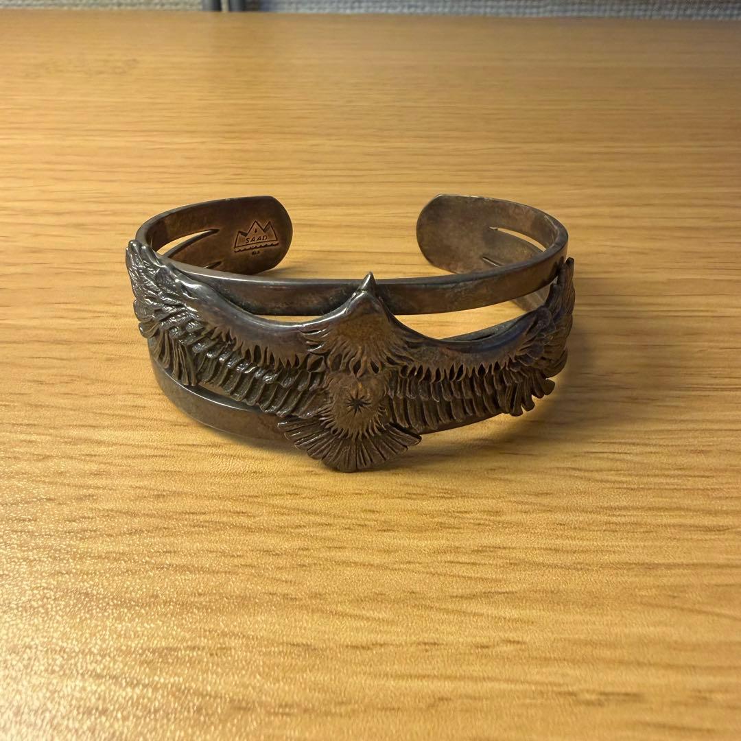 SAAD イーグルモチーフ シルバーバングル
