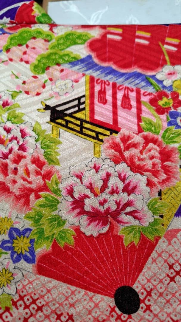 RK402アンティーク子供着物着丈78センチ裄丈40センチめちゃくちゃ綺麗美品