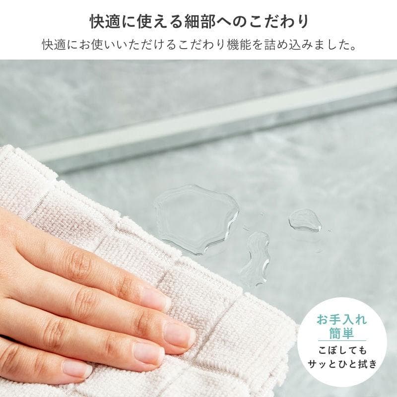 正方形ガラステーブル 幅70cm [2046]