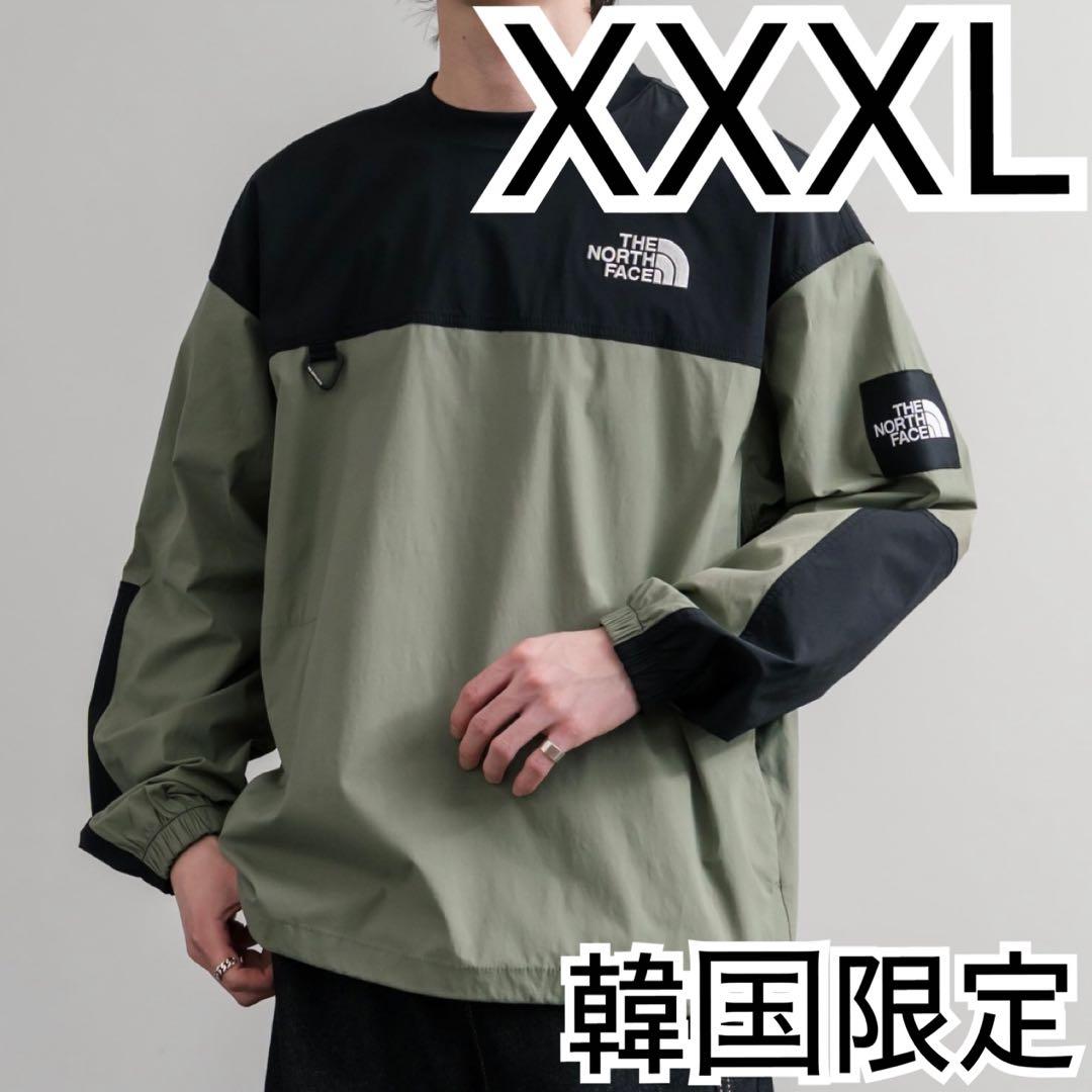 XXXL＊アルバニークルーネック　カーキ＊ロンT＊ノースフェイス＊韓国限定
