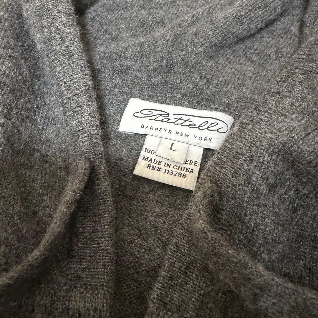 BARNEYS NEWYORK カシミヤ パーカー グレーメンズ L