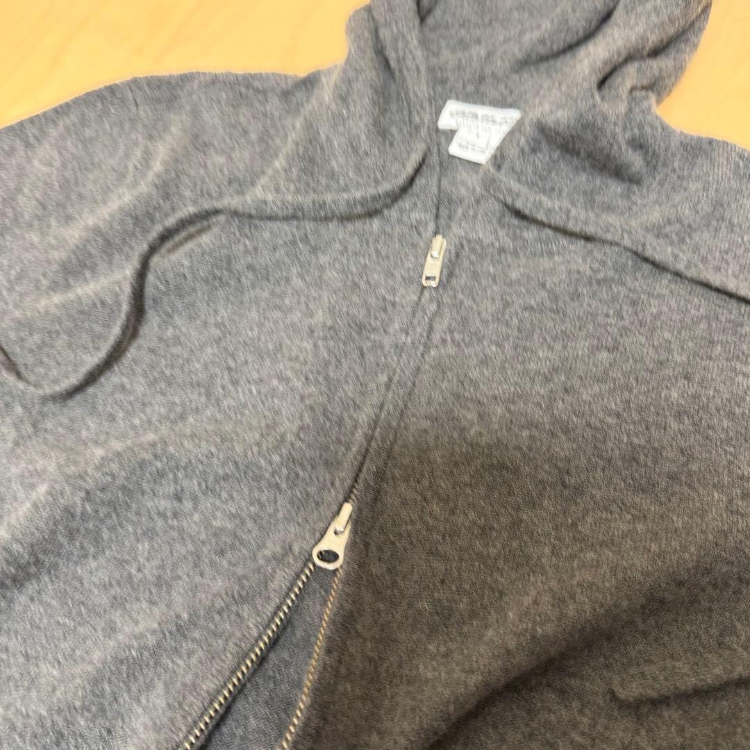 BARNEYS NEWYORK カシミヤ パーカー グレーメンズ L