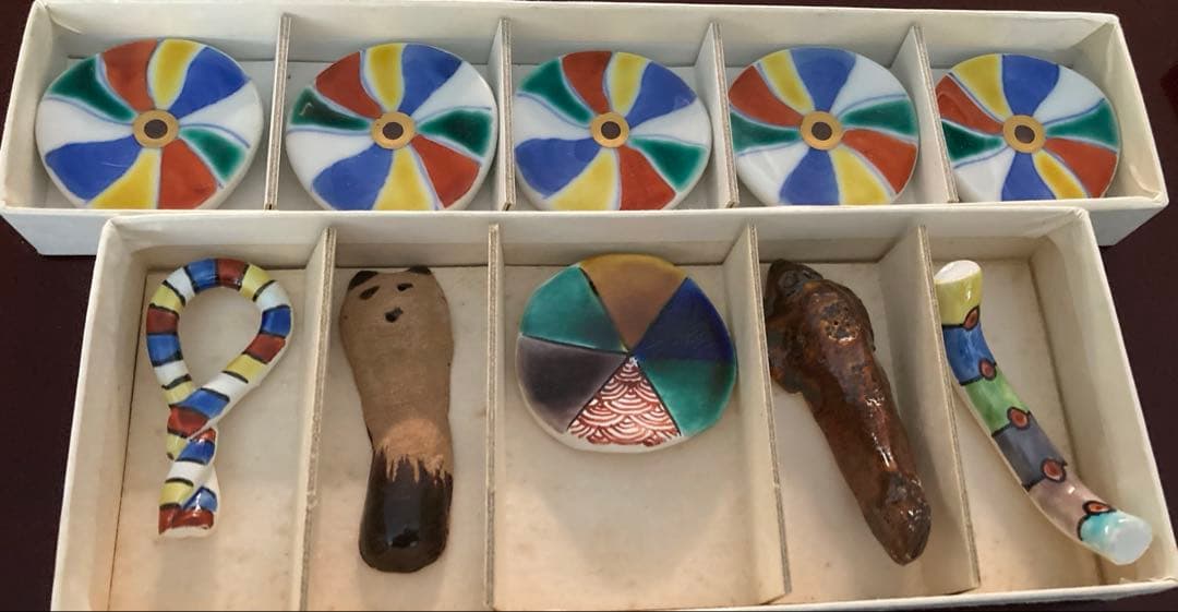 九谷焼伝統工芸　手描き箸置き