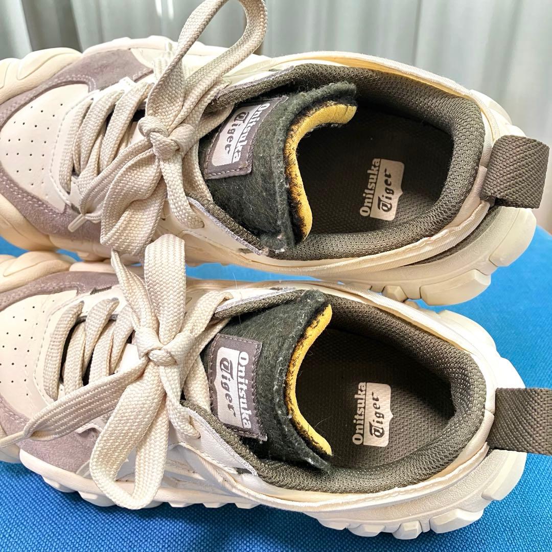 オニツカタイガー デンティグレ LS ホワイト グレー 24cm