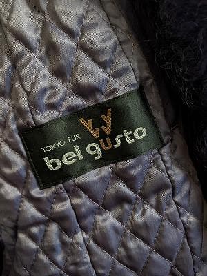 138　新品未使用タグ付き　ラムレザー　羊革　フード付き　中綿　ロングコート