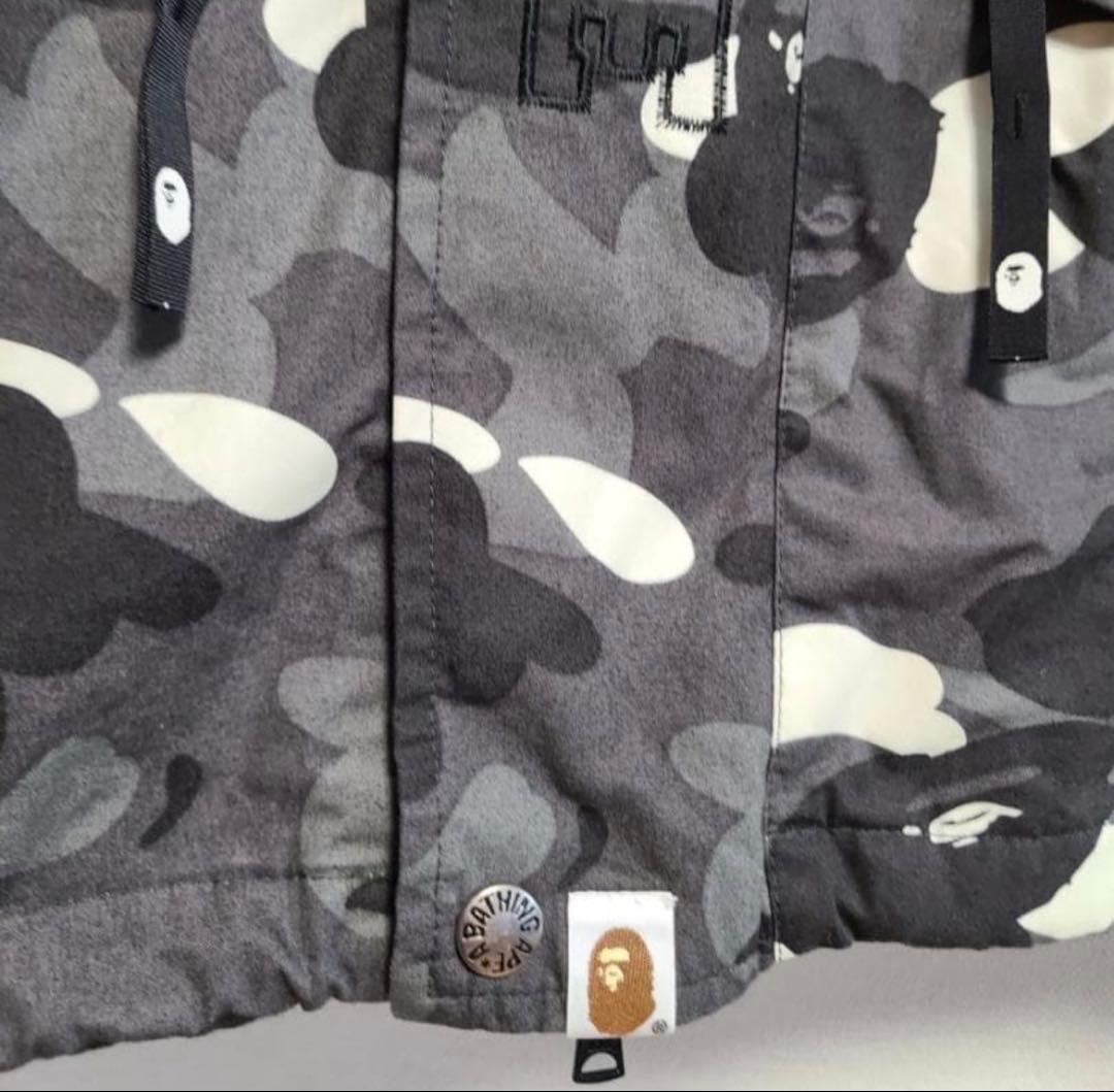 APE スノボジャケット　ブラックカモ