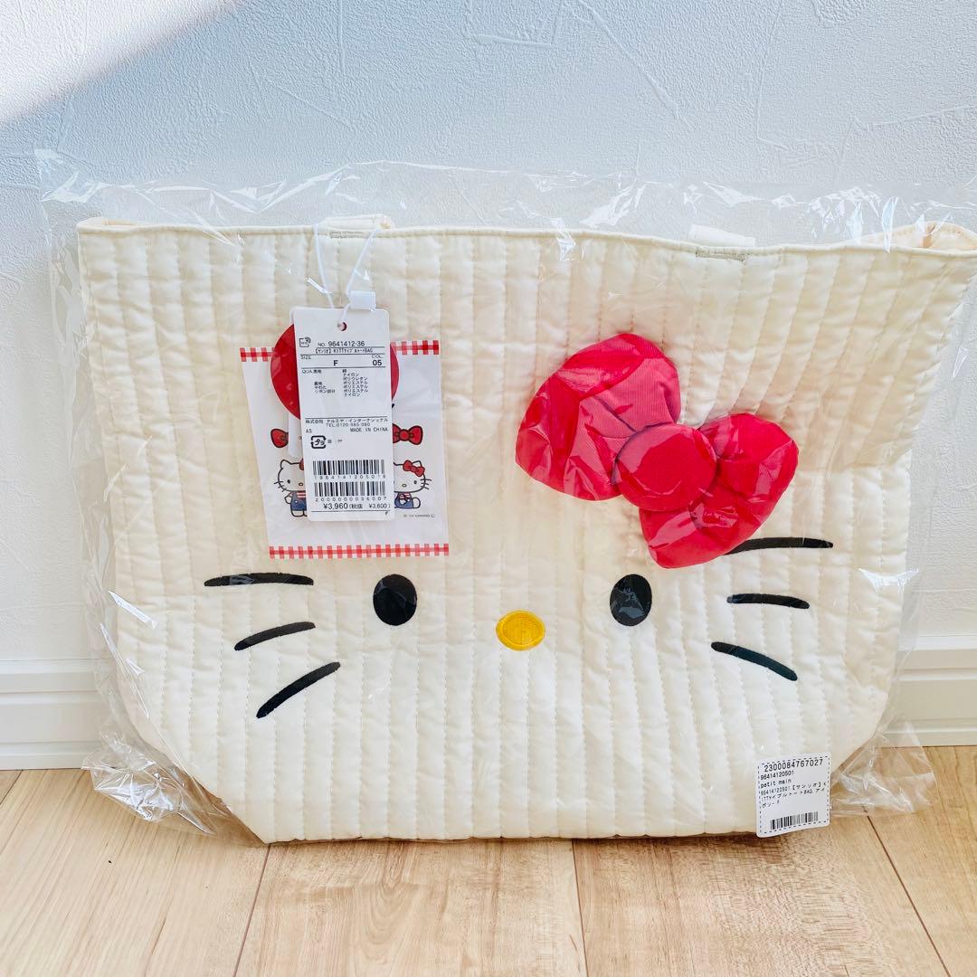 新品プティマインキティーサンリオKITTYイブルトートレッスンバッグかばん通園