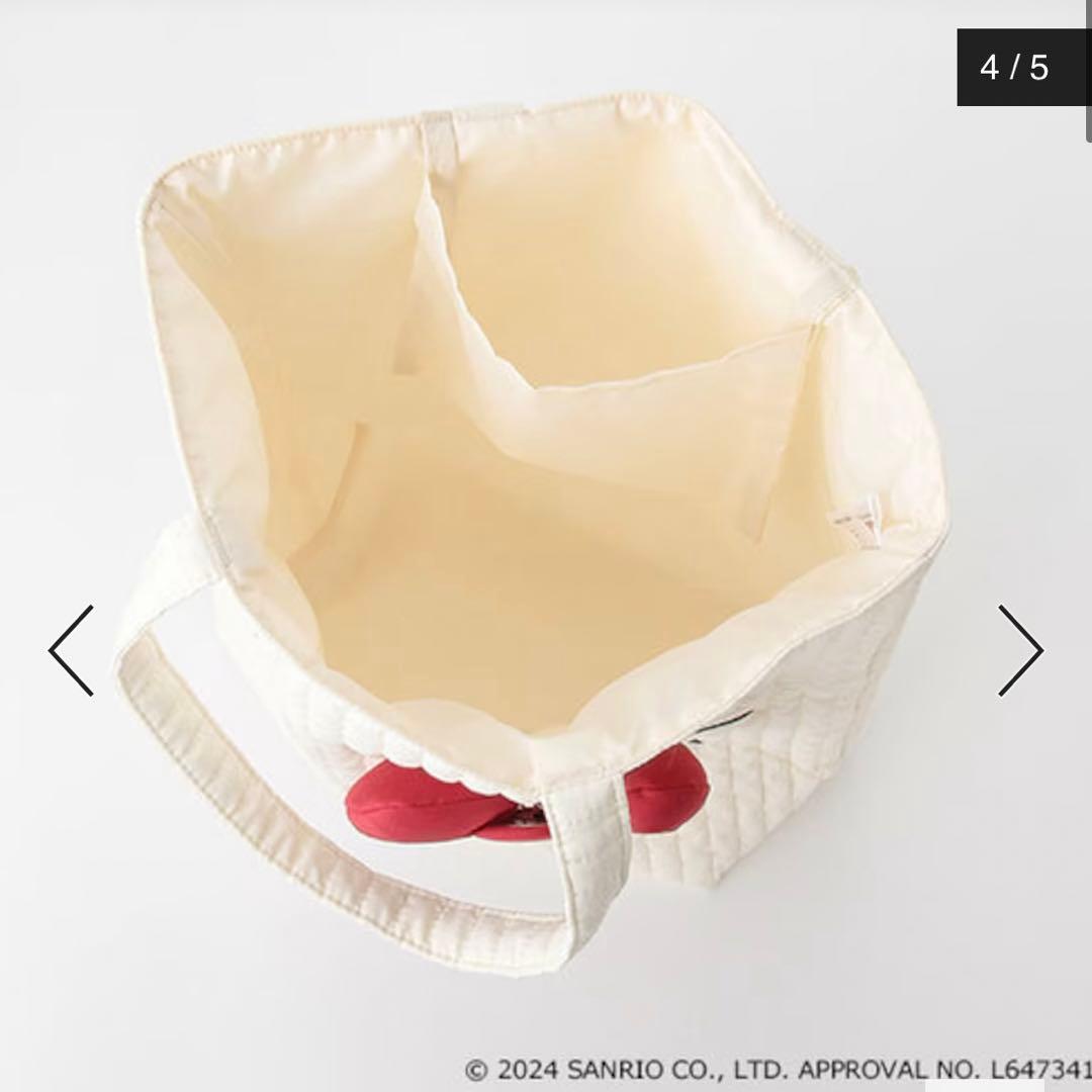 新品プティマインキティーサンリオKITTYイブルトートレッスンバッグかばん通園