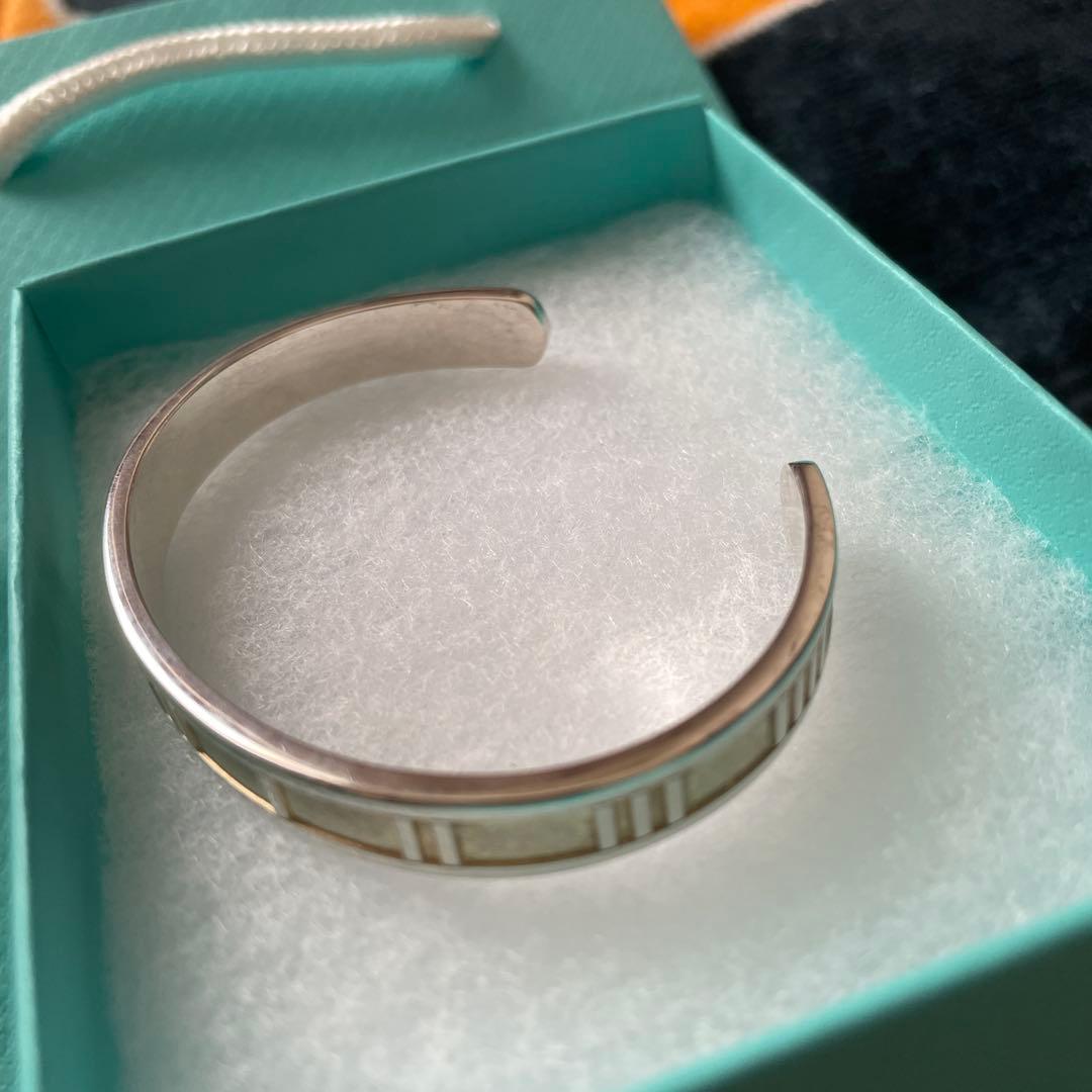 ☆ひろ☆未使用に近い☆Tiffany&co希少アトラスバングル☆