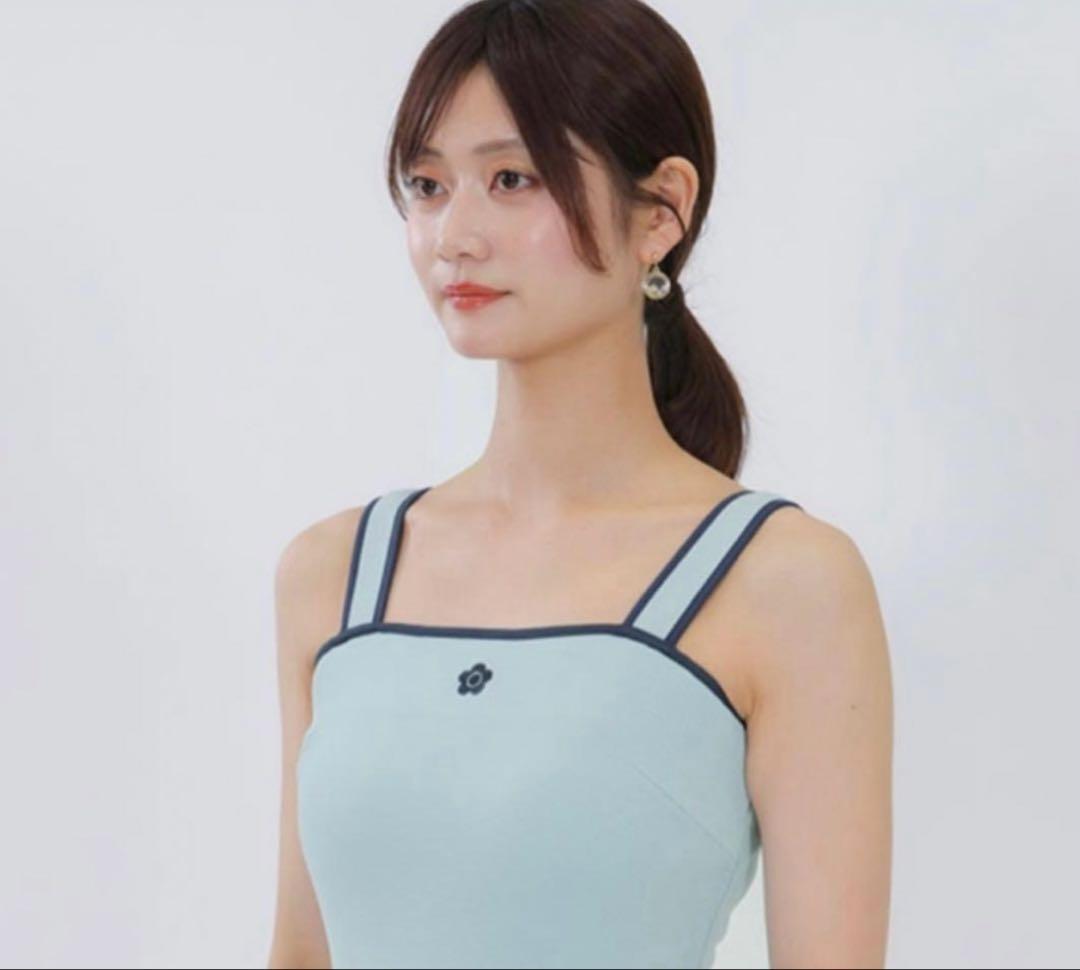 新品 MARY QUANT 19250円 バイカラー リボン ワンピース