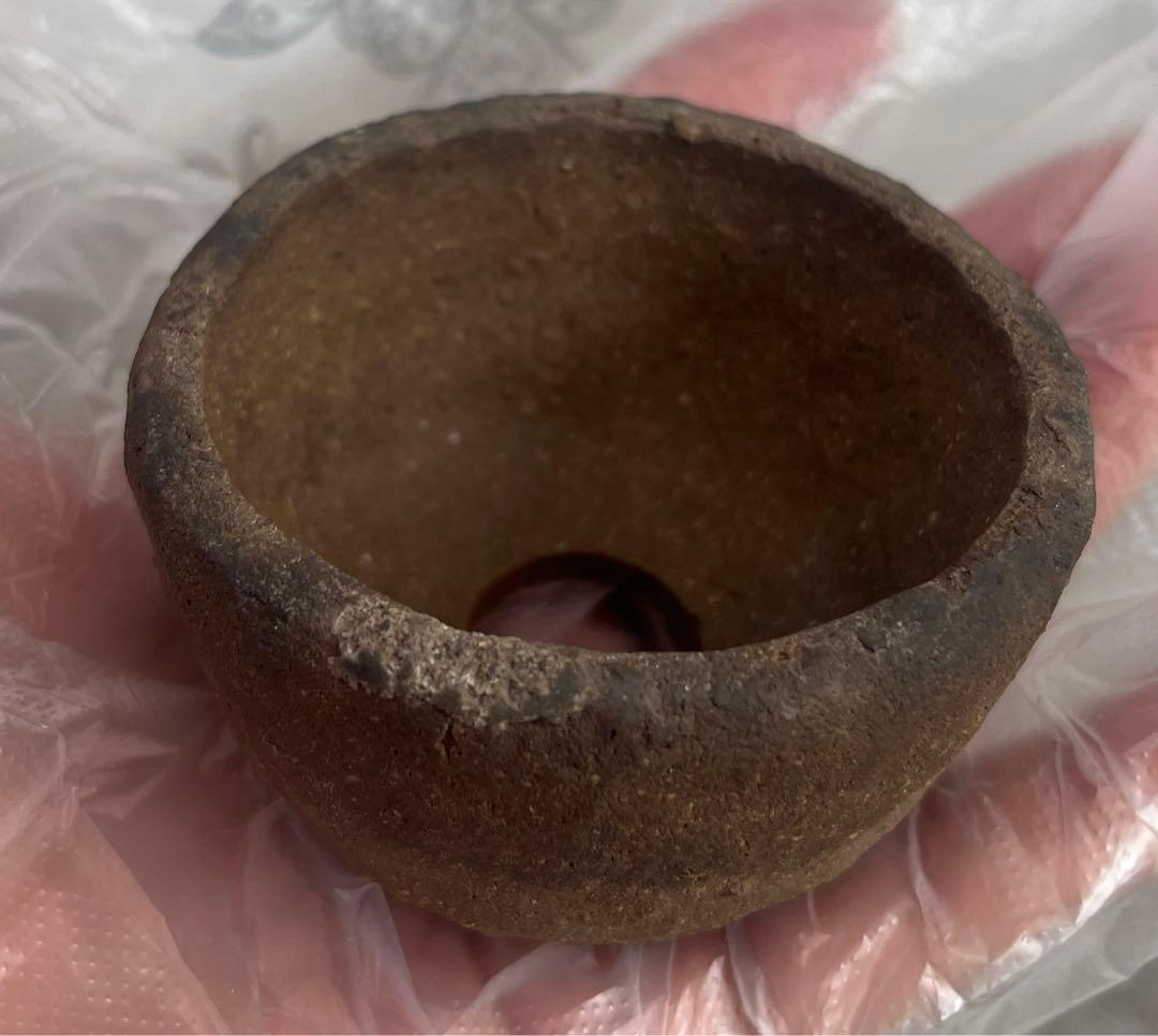 東福寺　小品　盆栽鉢　レトロ　アンティーク　(2) (A3) 豆鉢