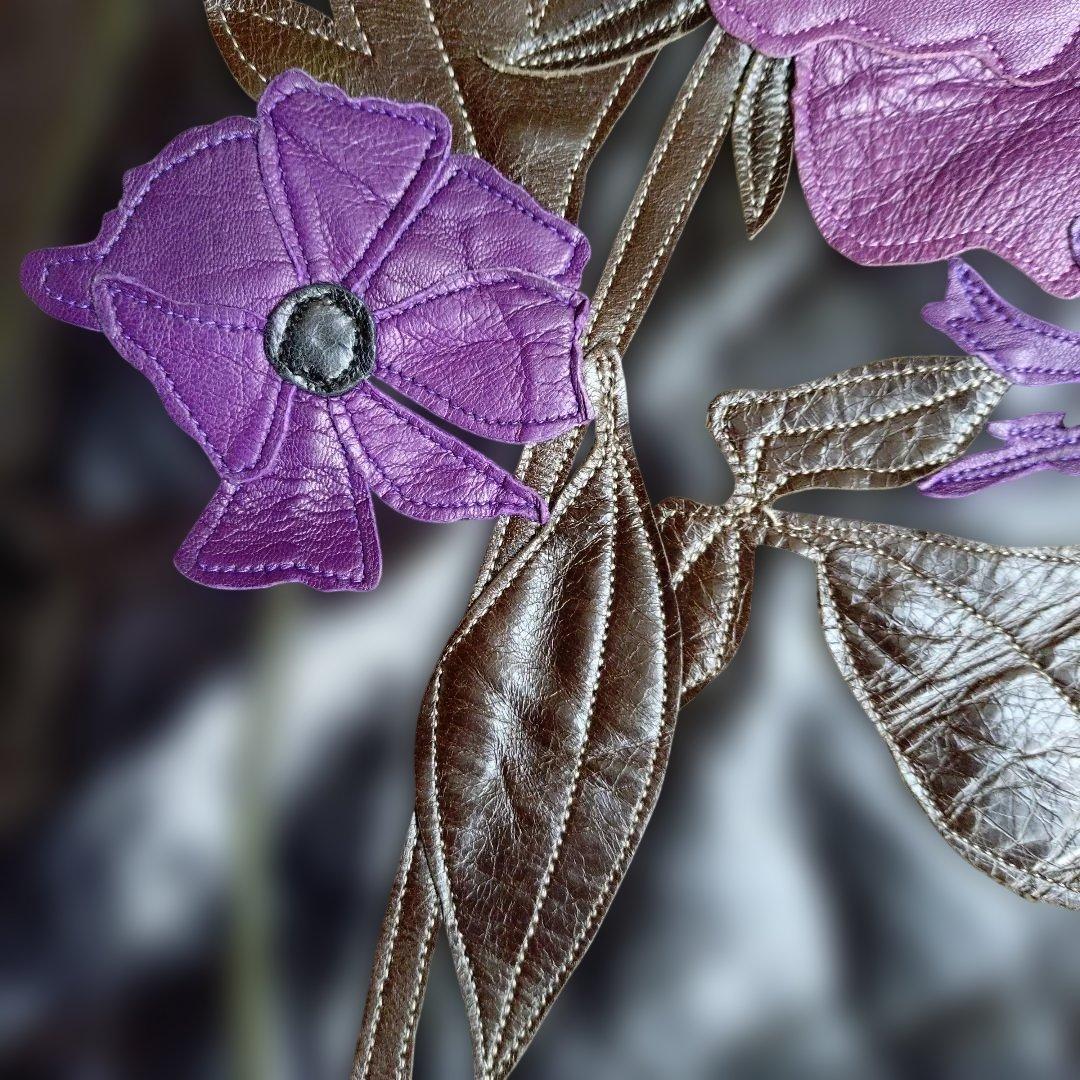 Susannah Hunter・スザンナハンター 花柄レザートートバッグ