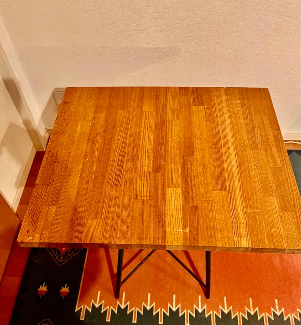 レトロ　ナチュラルウッド　カフェテーブル