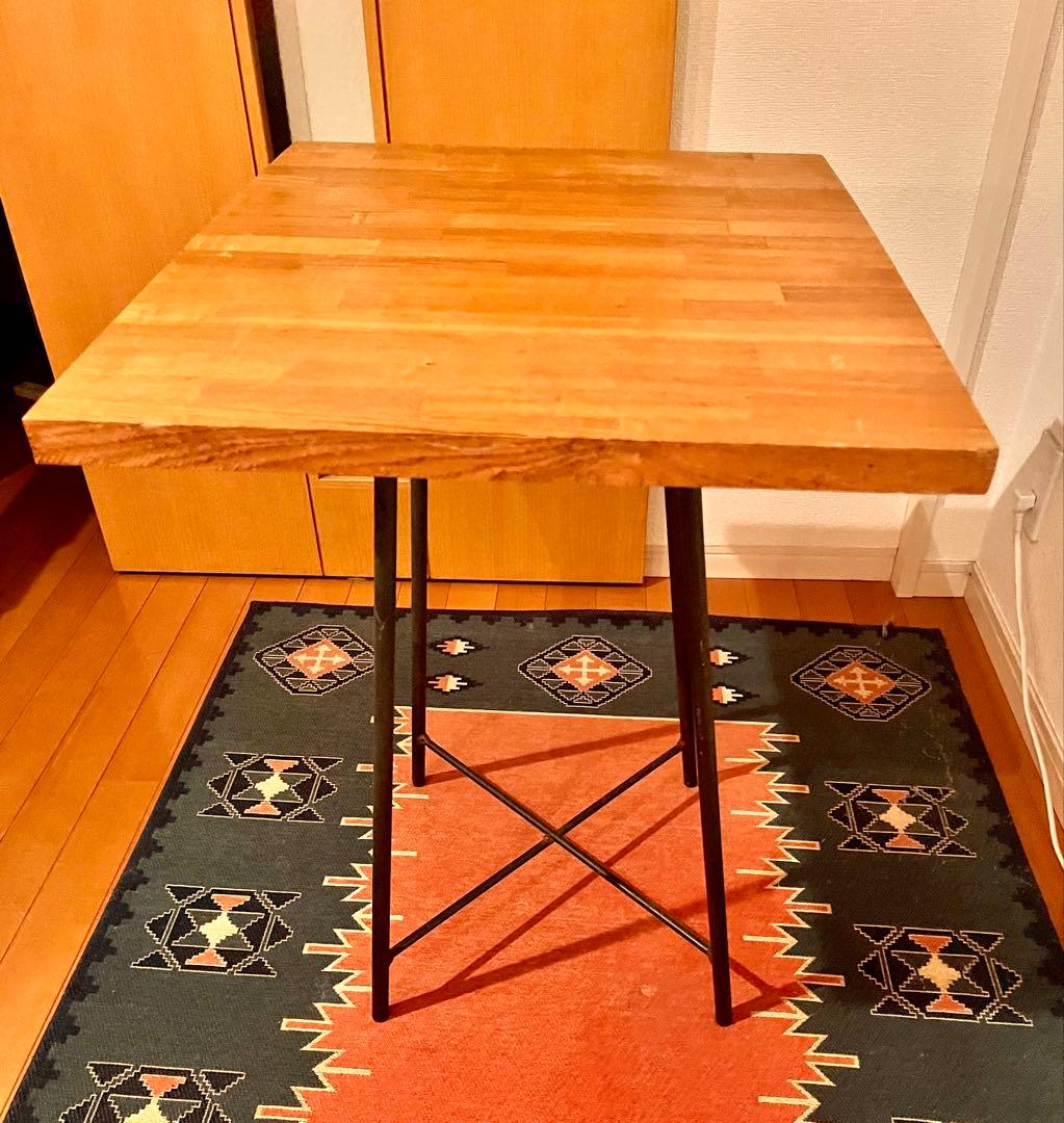 レトロ　ナチュラルウッド　カフェテーブル