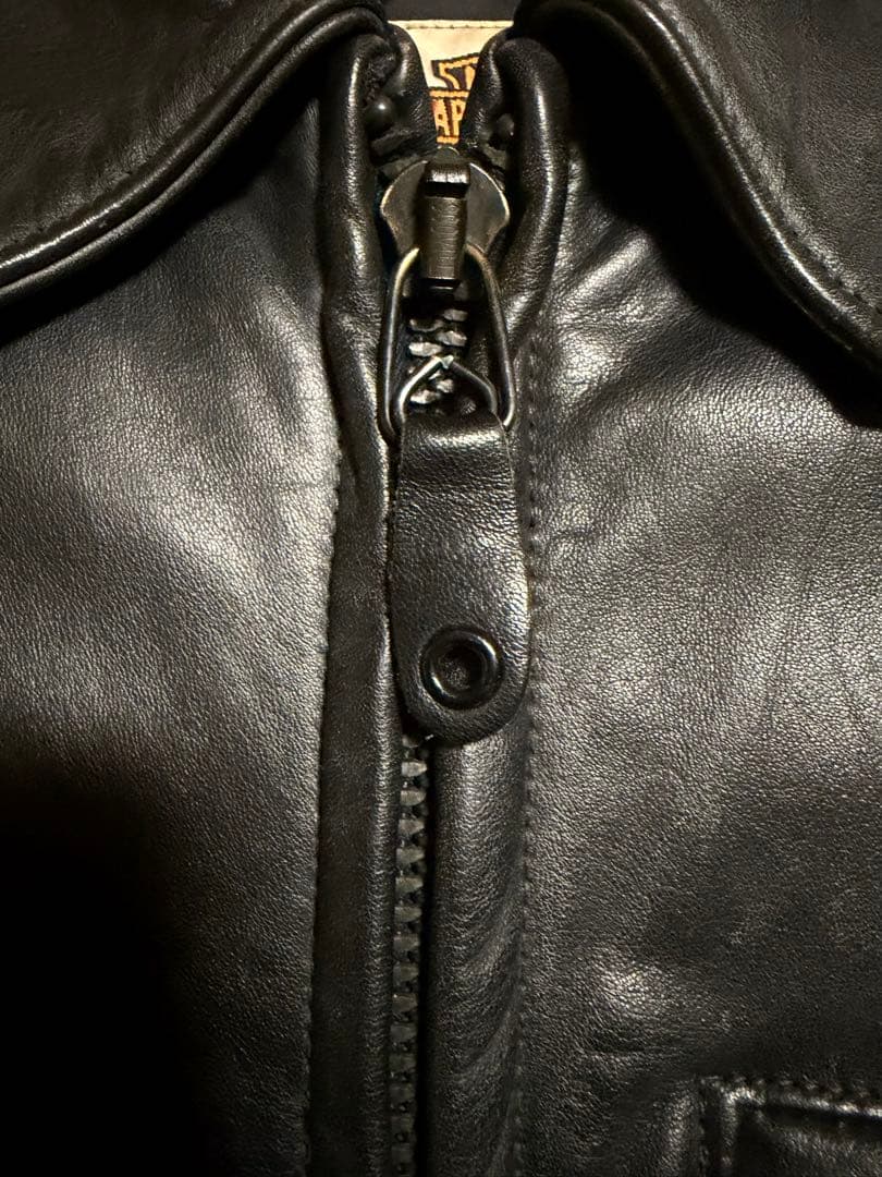 Vintage ハーレーダビッドソン　シングルライダースジャケット　サイズ38