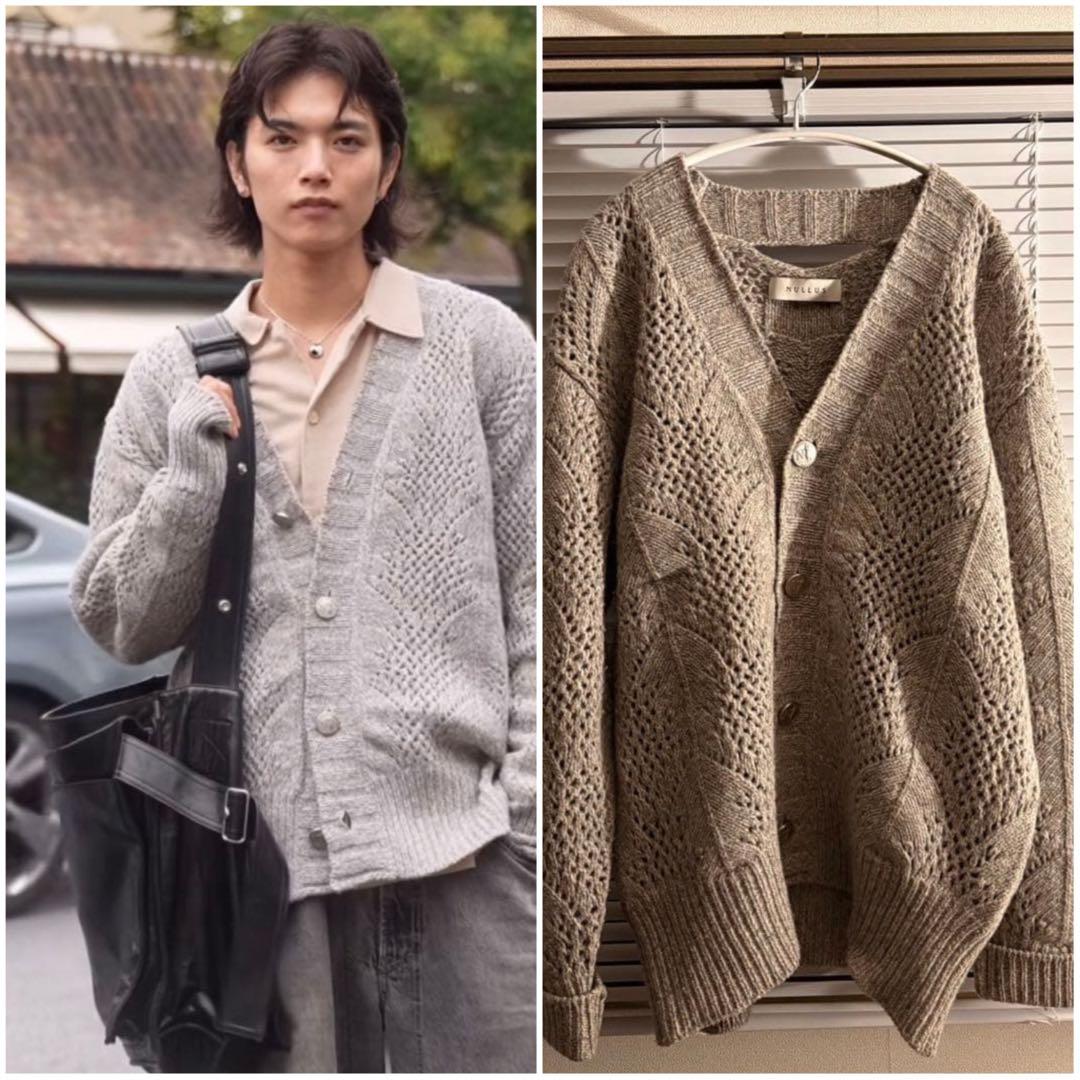 NULLUS 24AW メリノウール　カーディガン