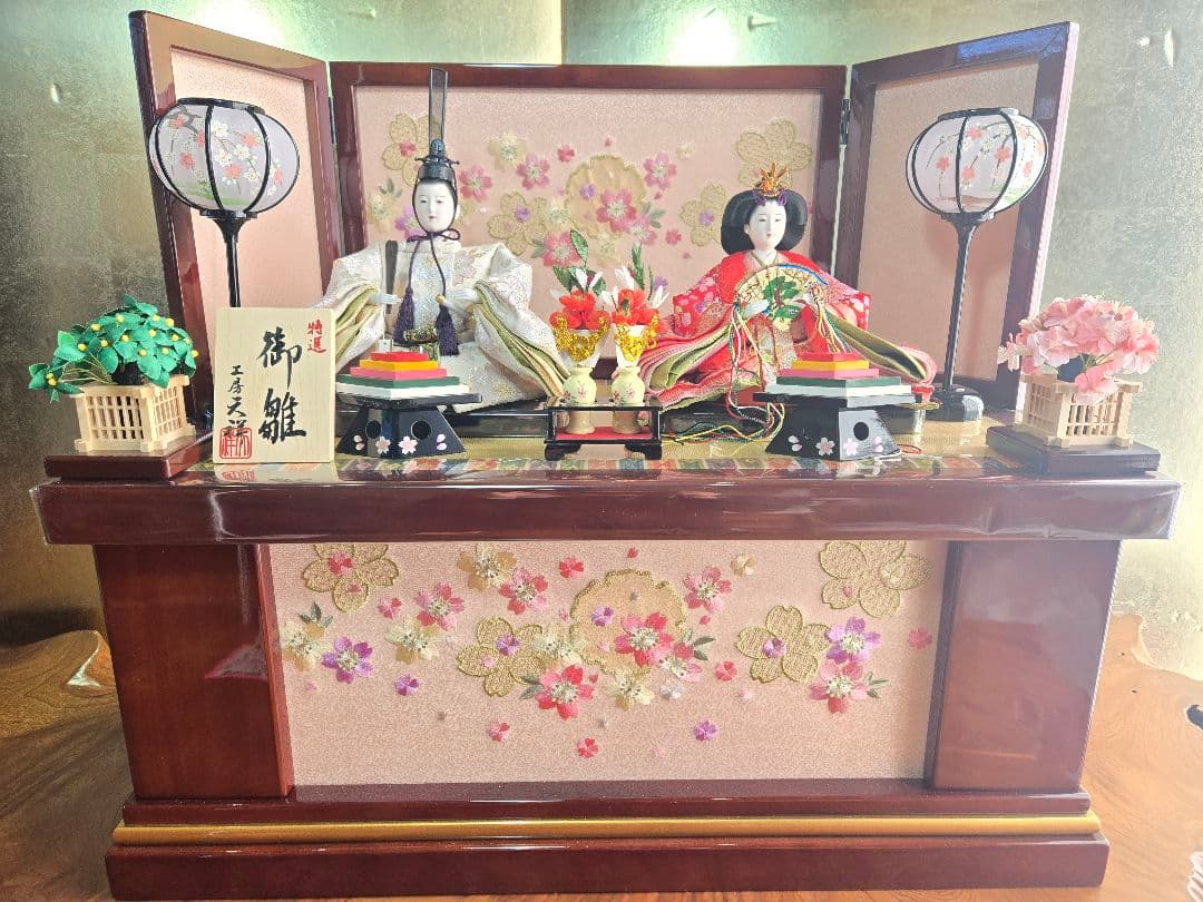 【一点限り】雛人形 収納飾り　SH37