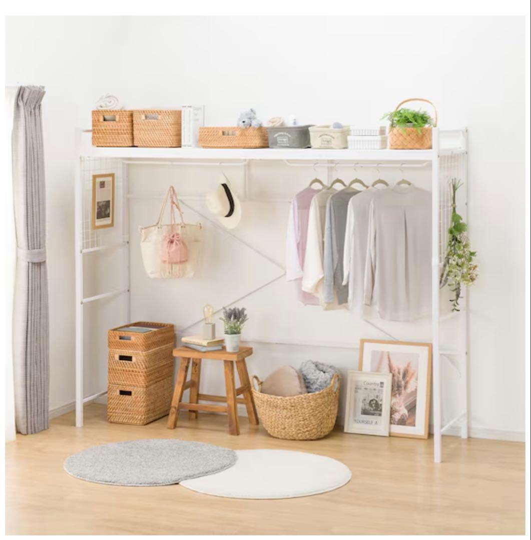 ニトリ ハンガーシェルフ ブラック　バジーナ