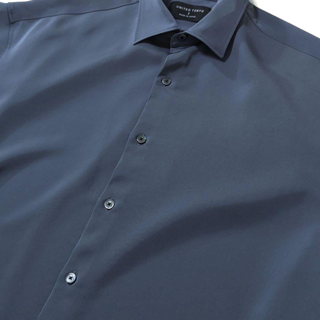 超高級★極美品◎COLD　DRY　ロングスリーブシャツ　ブルーグレー　TOKYO