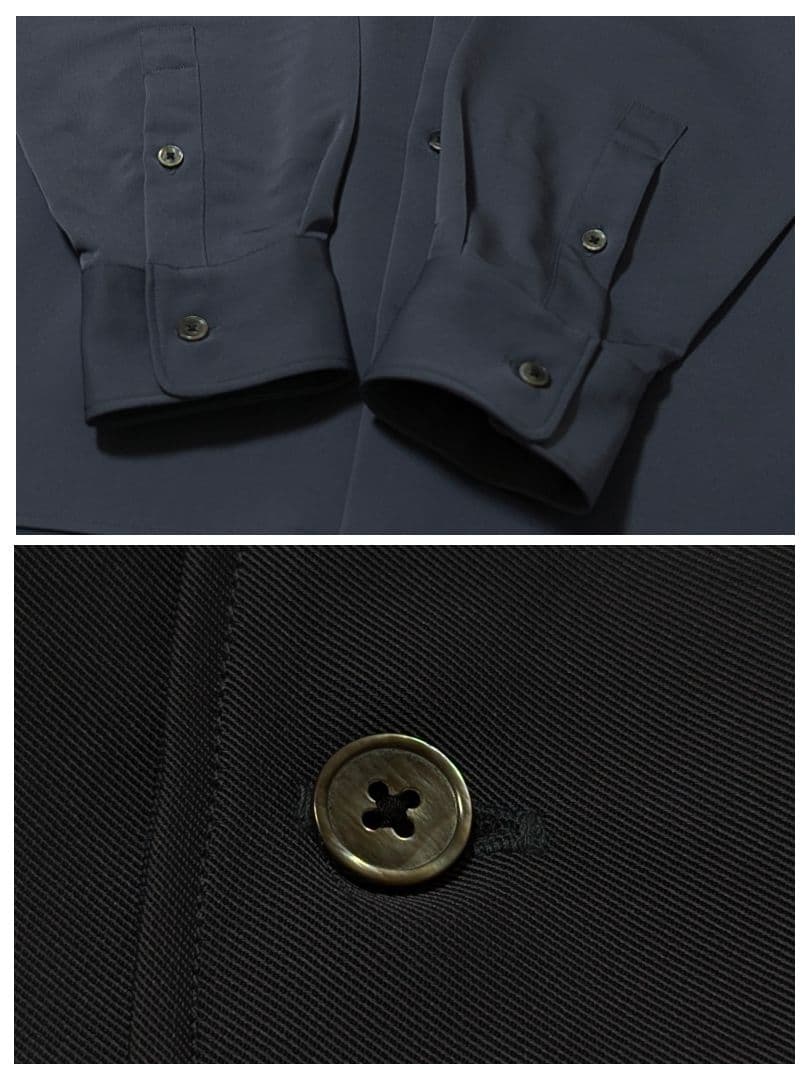 超高級★極美品◎COLD　DRY　ロングスリーブシャツ　ブルーグレー　TOKYO