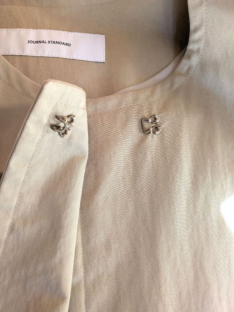 【新品タグ付】ジャーナルスタンダード コットンナイロンギャバフレアコート36