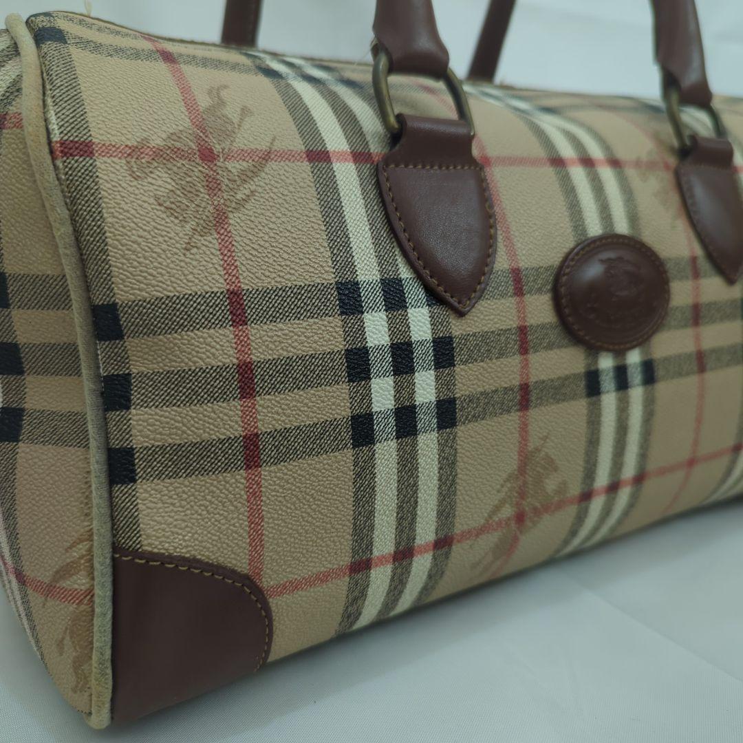 BURBERRY バーバリー ノバチェック ショルダー ミニ ボストンバッグ