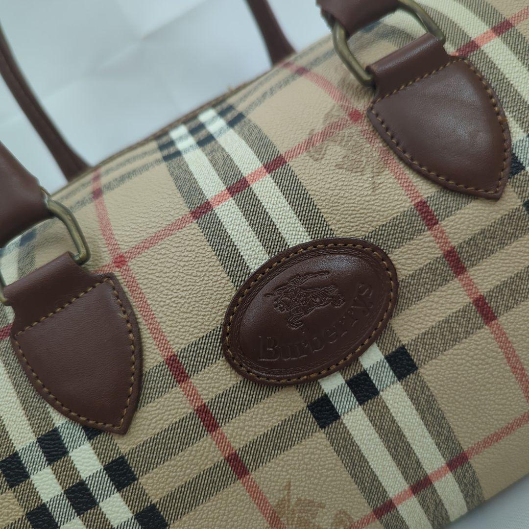 BURBERRY バーバリー ノバチェック ショルダー ミニ ボストンバッグ