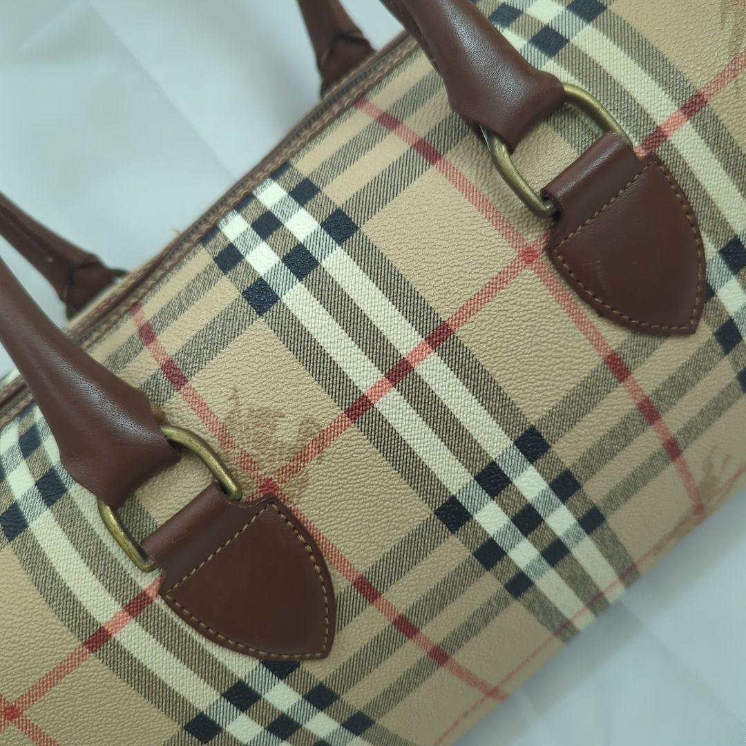 BURBERRY バーバリー ノバチェック ショルダー ミニ ボストンバッグ