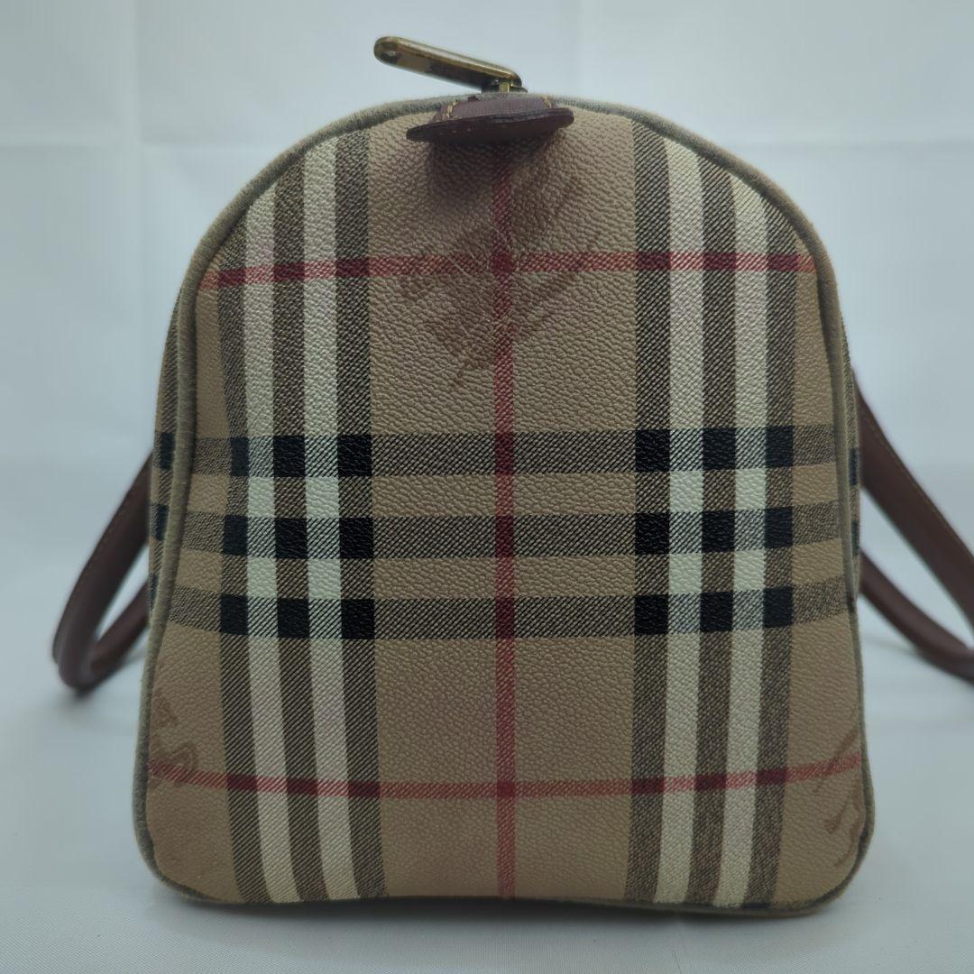 BURBERRY バーバリー ノバチェック ショルダー ミニ ボストンバッグ