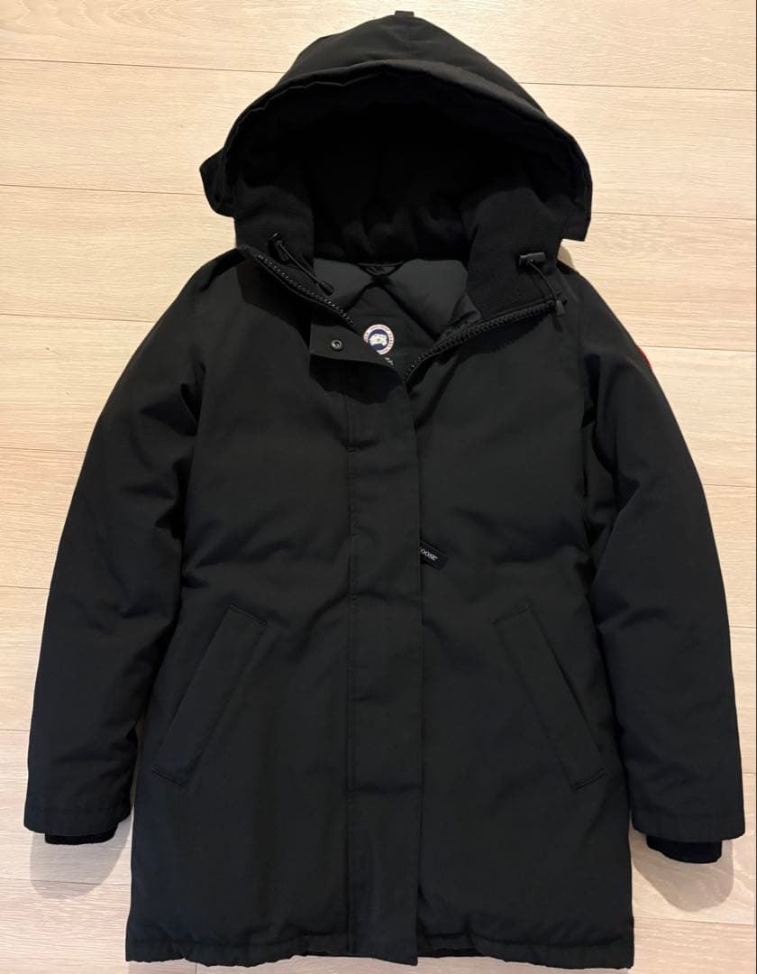 カナダグース　ヴィクトリアパーカ　黒　3037LA ダウンコート　レディース S