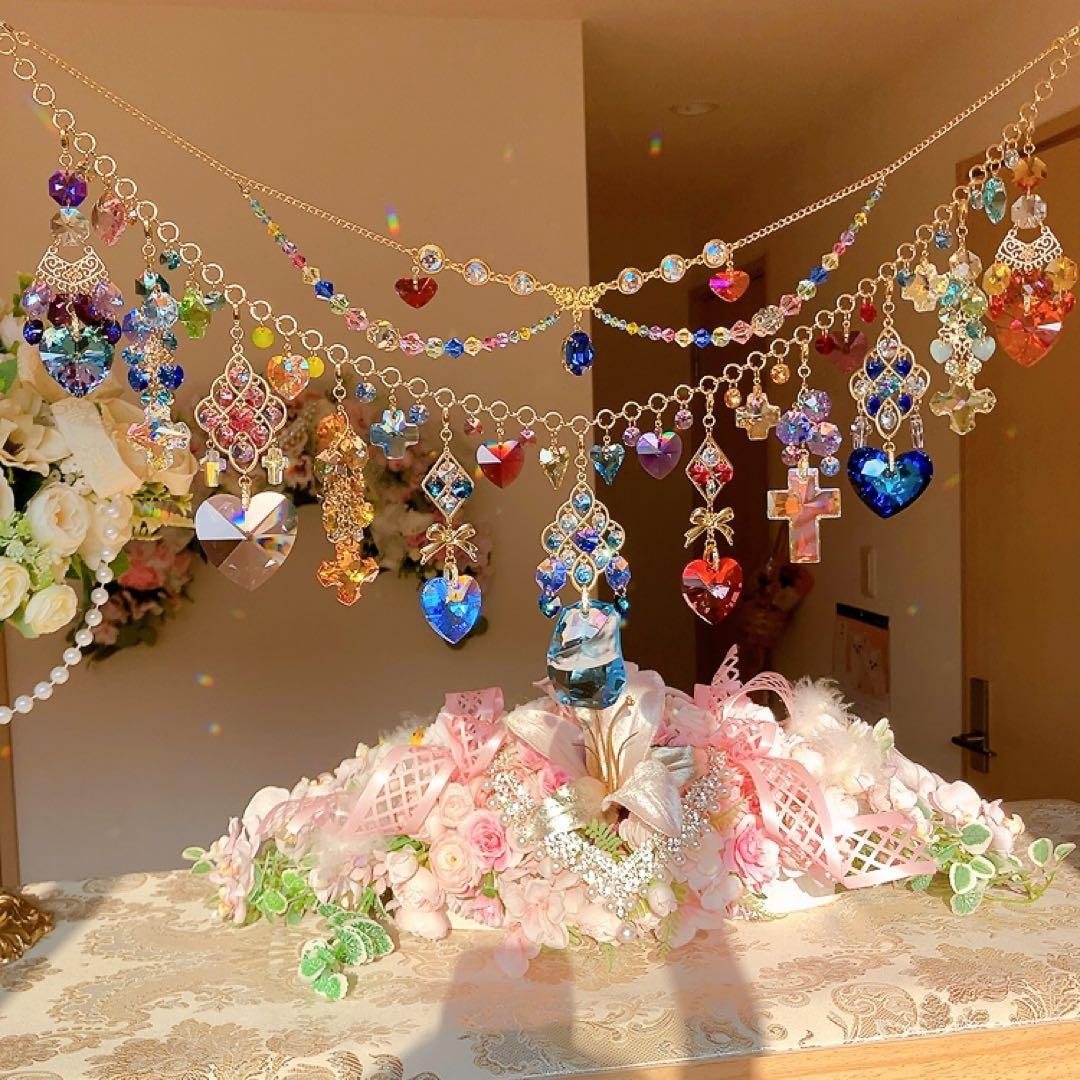さーちん様♡*.スワロフスキー♡ガーランド.。.:*☆♡*.+サンキャッチャー