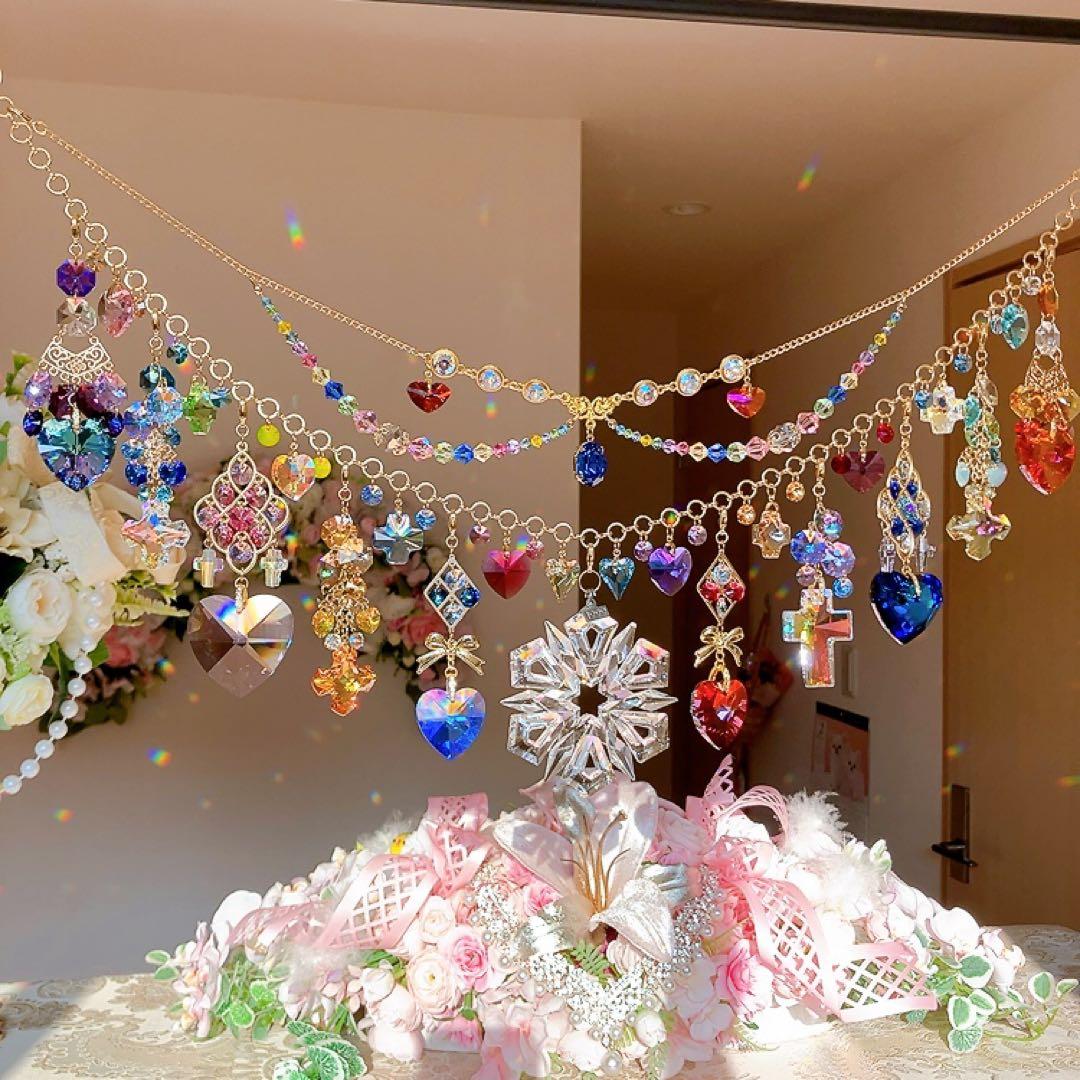 さーちん様♡*.スワロフスキー♡ガーランド.。.:*☆♡*.+サンキャッチャー