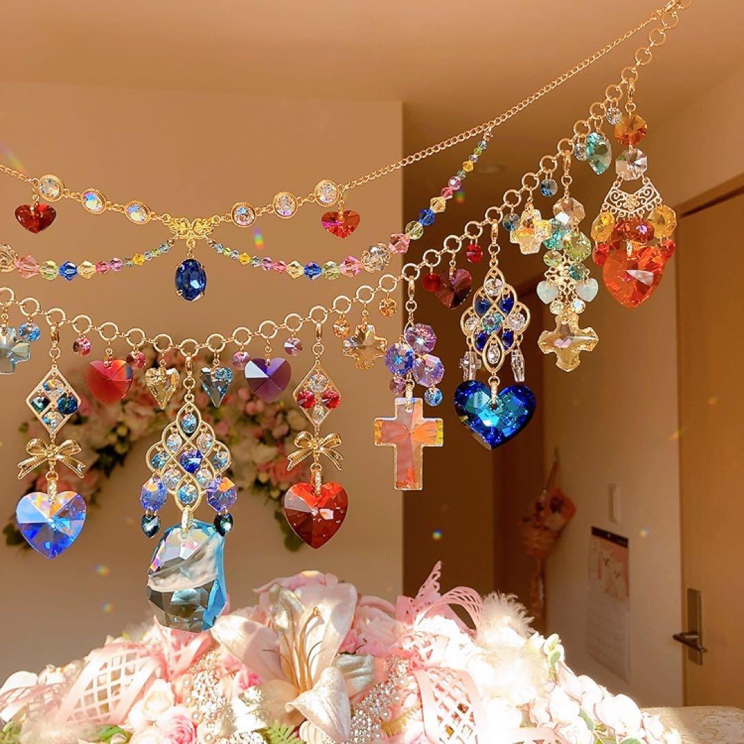 さーちん様♡*.スワロフスキー♡ガーランド.。.:*☆♡*.+サンキャッチャー