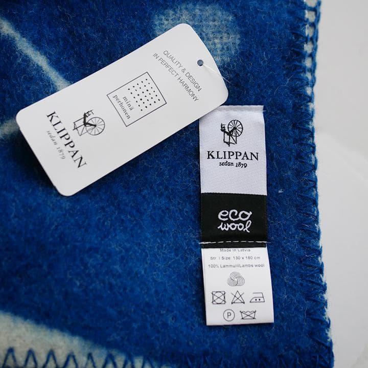 【新品未使用】クリッパン　ミナペルホネン ブランケット TRIP ブルー　毛布