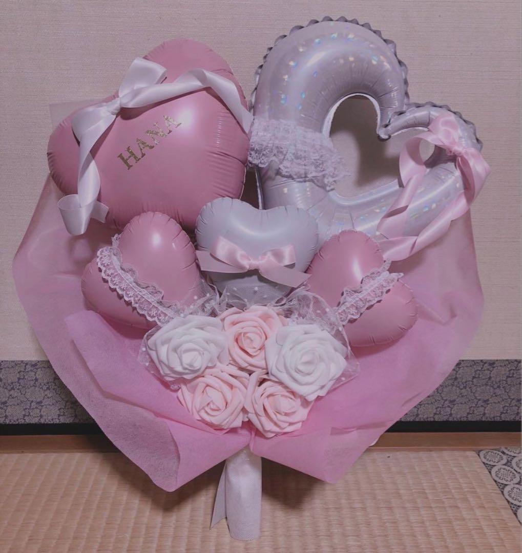 もか　バルーンブーケ　卒業ブーケ