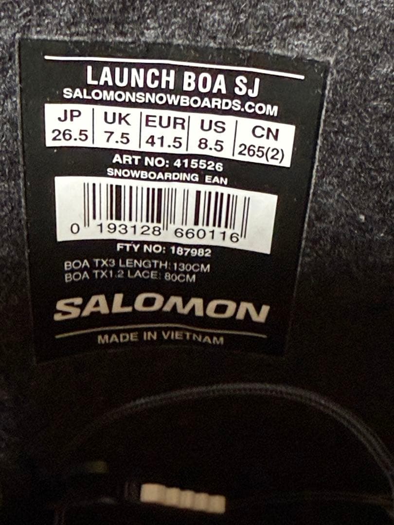 Salomon スノーボードブーツ ブラック