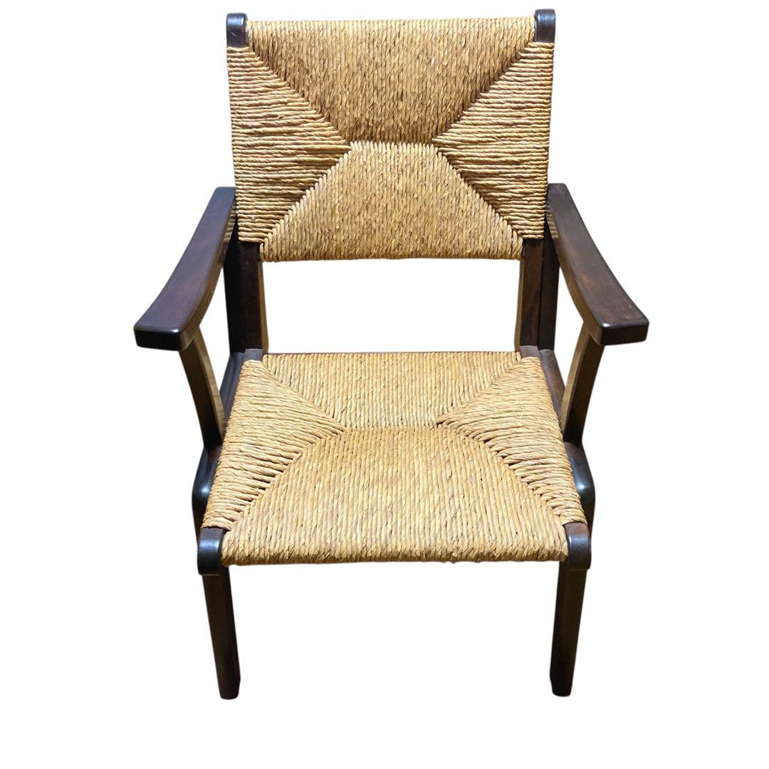 松本民芸家具 520L型 ミズメザクラ ラッシチェア⑤